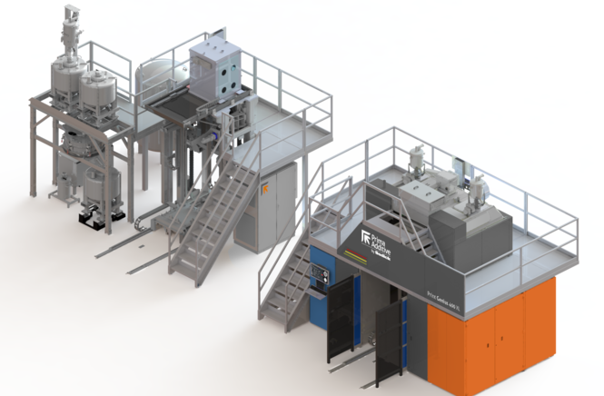 Prima Additive by Sodick depowdering unit for 400 XL