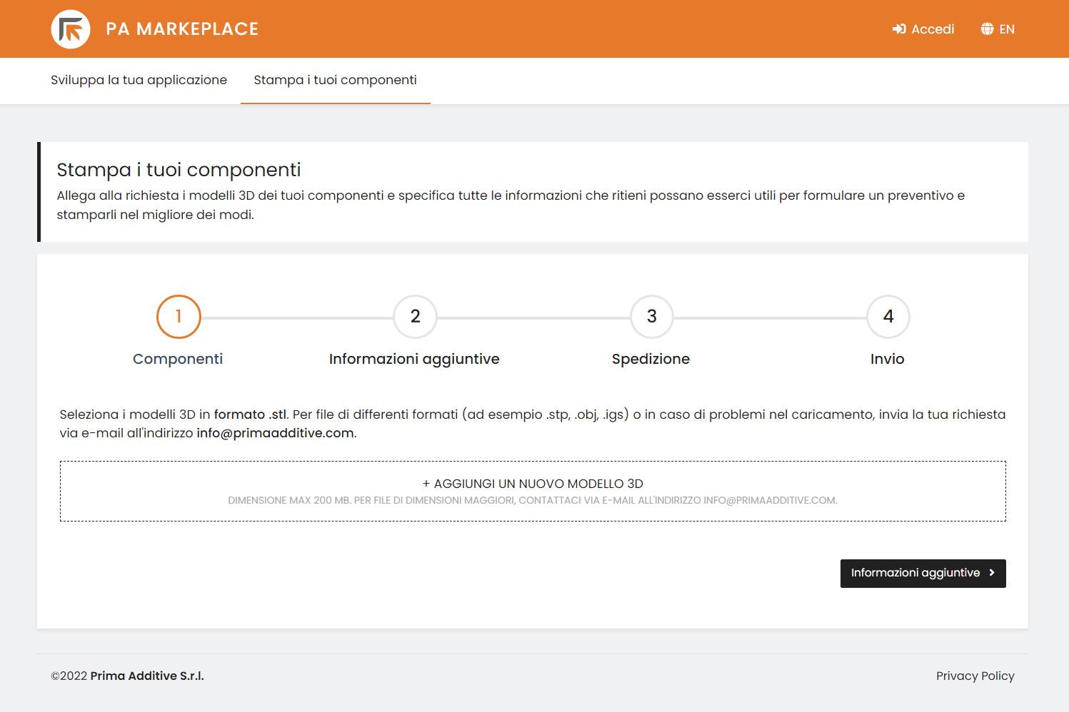 Prima Additive Marketplace