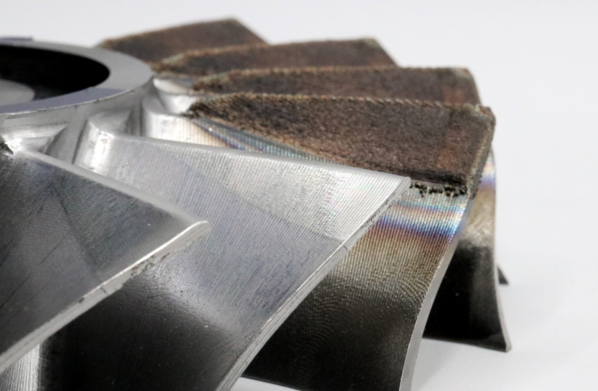 component repaired with direct energy deposition technology then machined