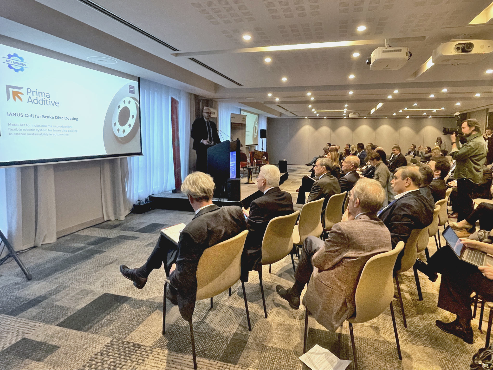 Prima Additive Presentation at CECIMO Machine Tools Innovation Awards